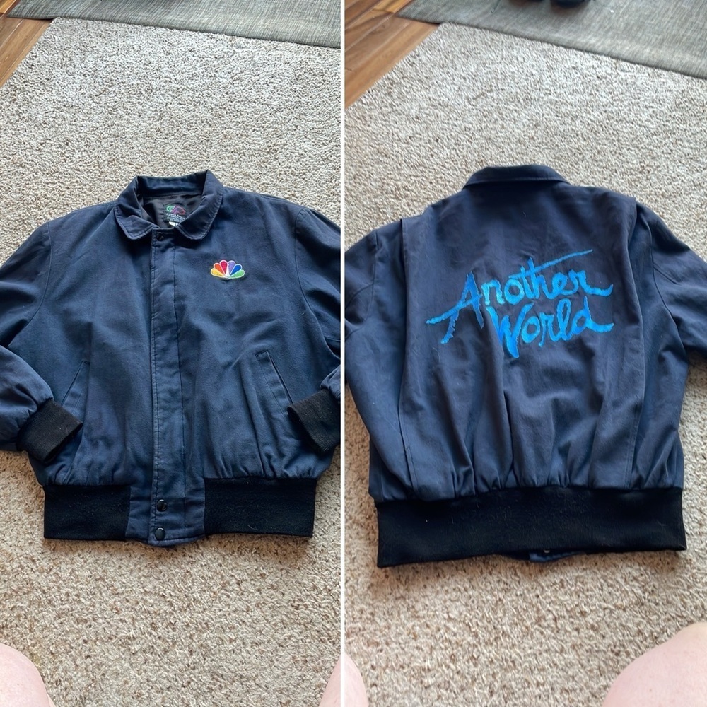 So unique!!!! NBC Studios ‘Another World’ crew jacket size L